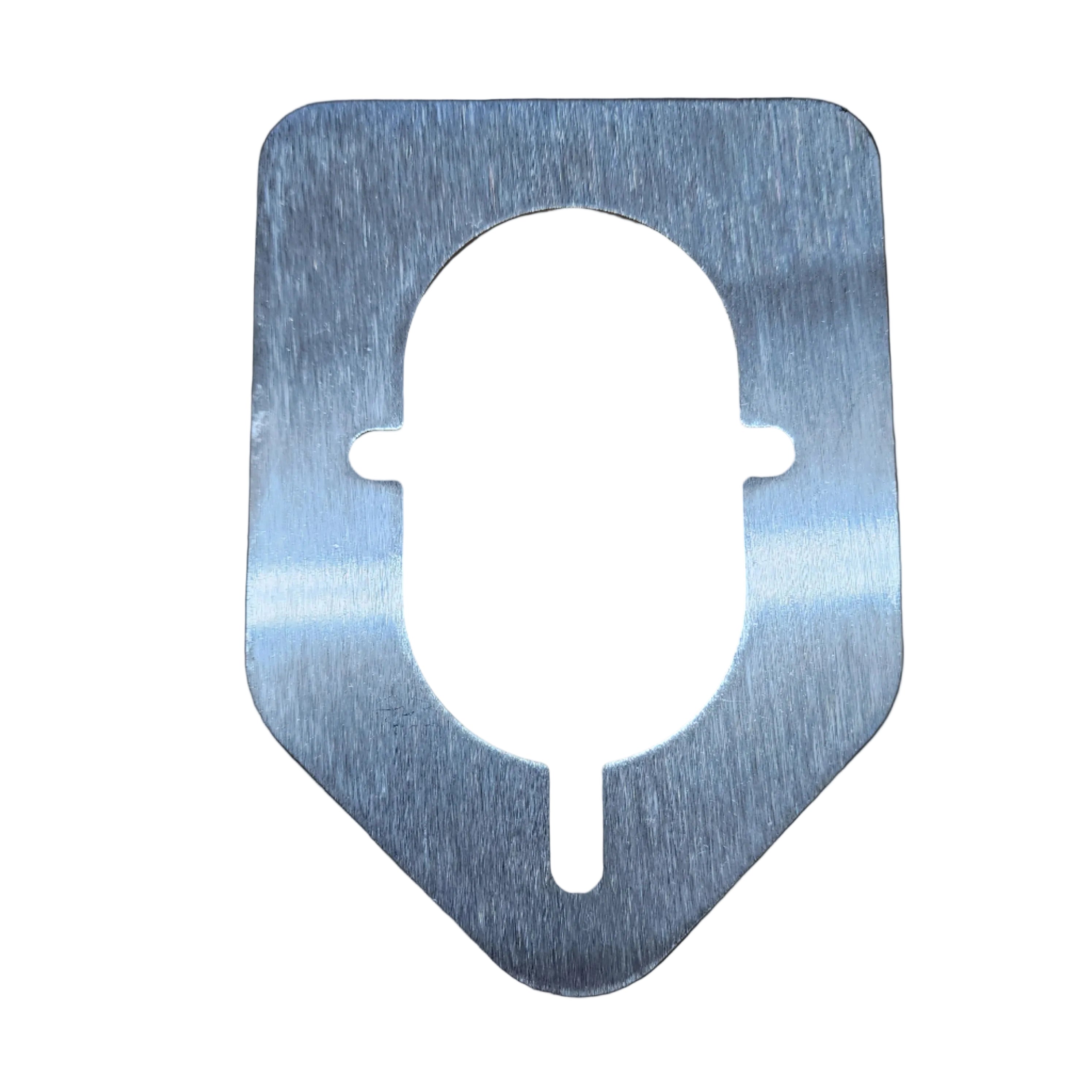 rod holder backing plate - stainless steel