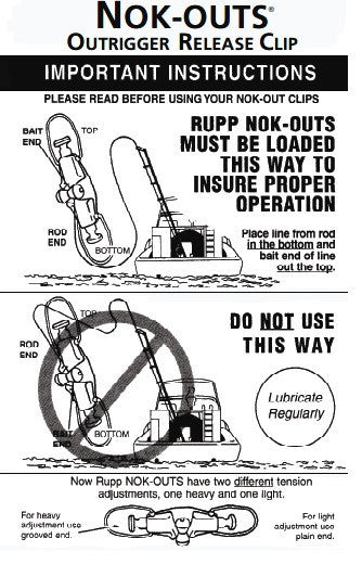 Nok-Outs Outrigger Clips - PAIR