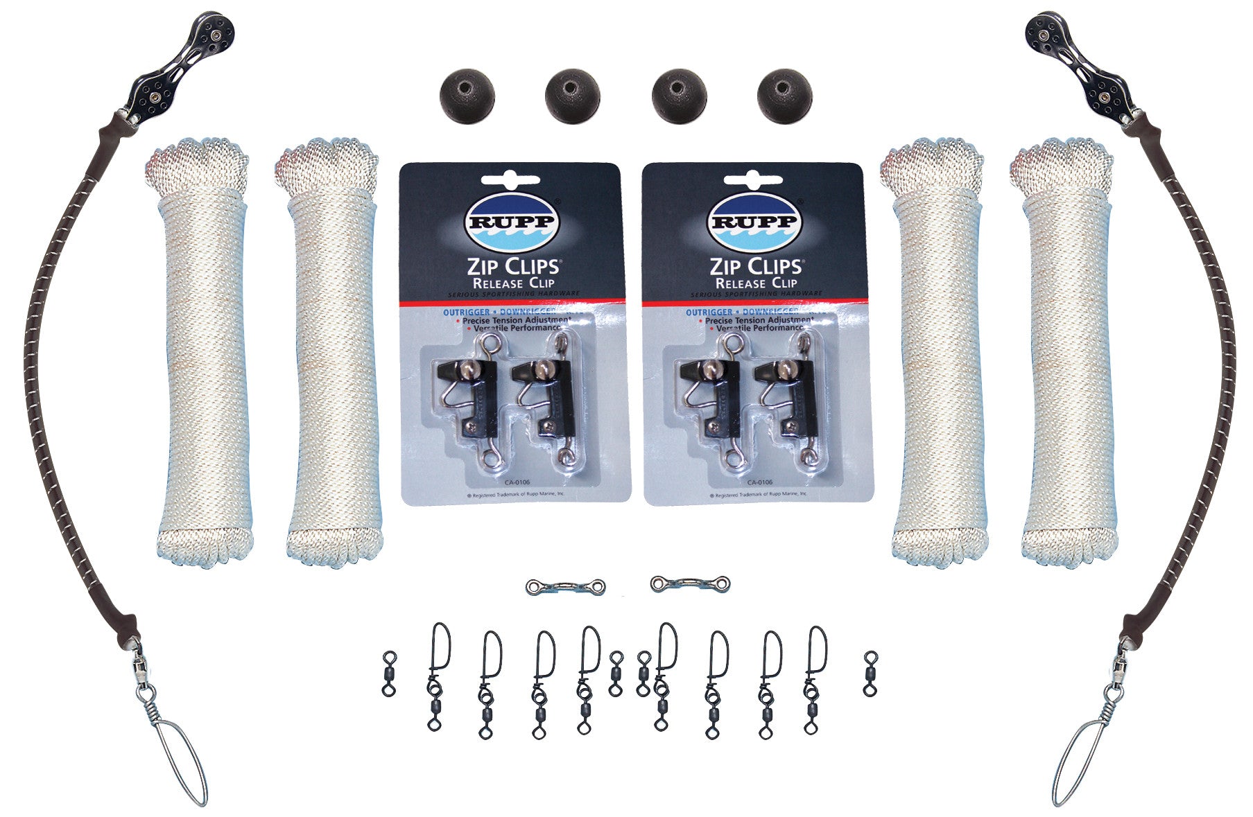 Double Rigging Kit with White Braided Nylon