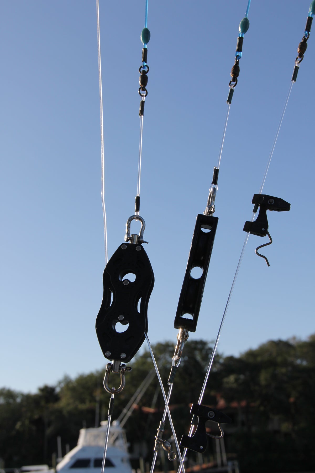 Outrigger Teaser Pulley Dual Swivel Teaser Block